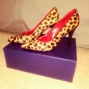 🎇Nine West Cow Hair Pointed Toe Heel